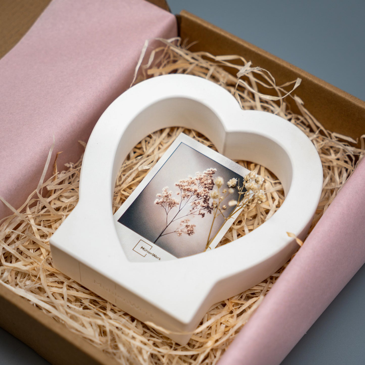 Polaroid Halter Herz PERSONALISIERT - für 54x86 mm