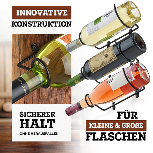 DIY Weinhalter Set 4 STK. Metall - MühlenWerk