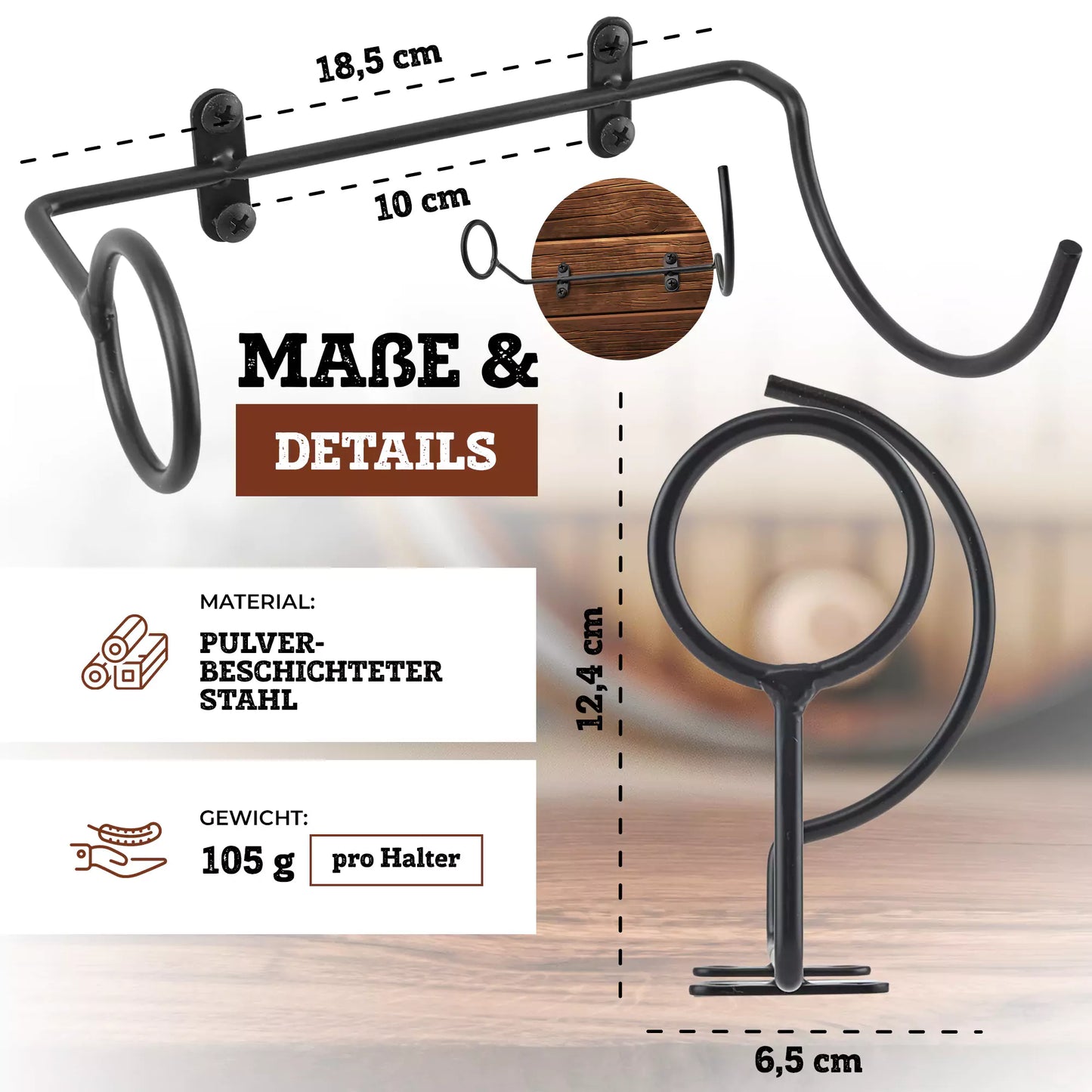 DIY Weinhalter Metall - MühlenWerk