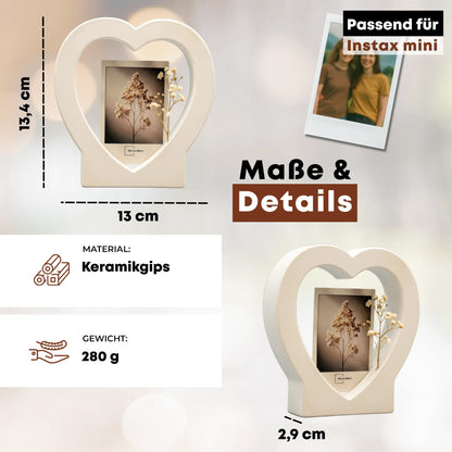 Polaroid Halter Herz PERSONALISIERT - für 54x86 mm