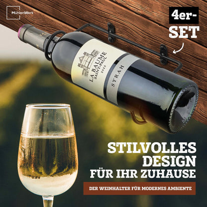 DIY Weinhalter Set 4 STK. Metall