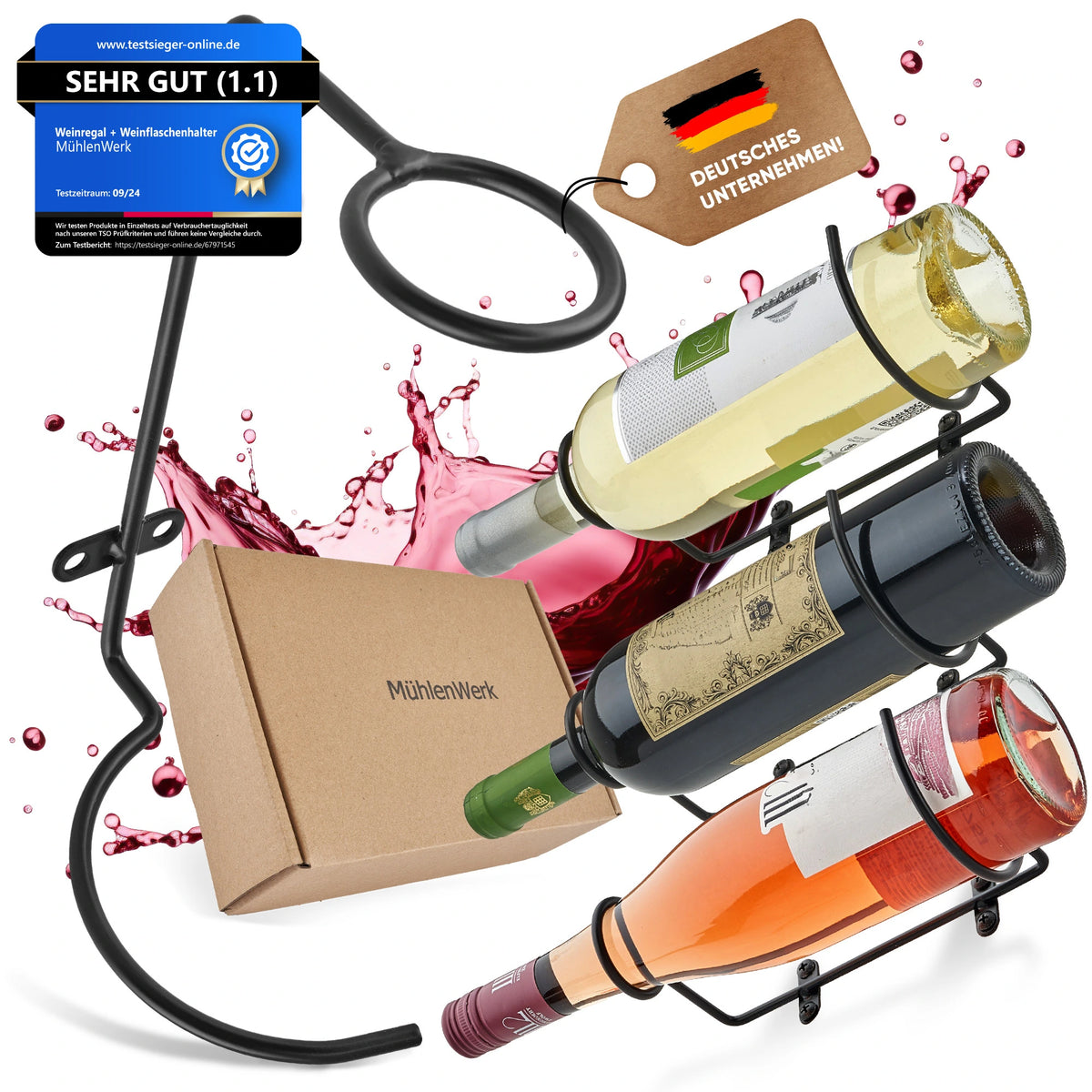 DIY Weinhalter Set 4 STK. Metall – MühlenWerk